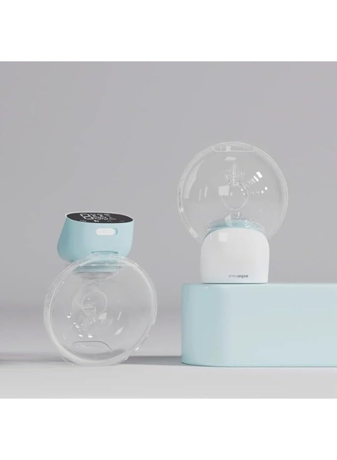 echohaus Breast Milk Pump Noiseless Rechargeable Cordless Wearable Breast Pump Automatic Electric Breast Pump Hands-Free Breast Pumps with 3 Phase Pumping Modes 150ml Capacity 3 Modes - Pack of 2 - Image 1